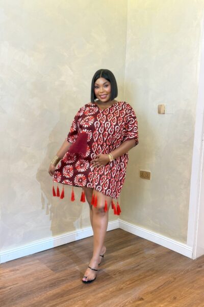 Short Ankara Boubou | Stylish Women's Ankara Mini Dress