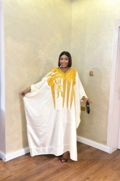 Embroidered Boubou | Elegant Women's Embroidered Maxi Dress
