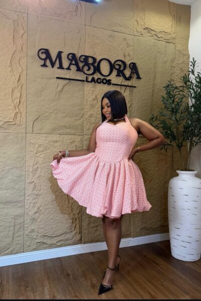 Prom Dress | Elegant Women's Pink Fit & Flare Mini Dress