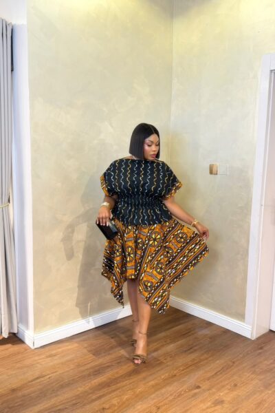 African Print Skirt Set | Stylish Ankara Two-Piece Outfit