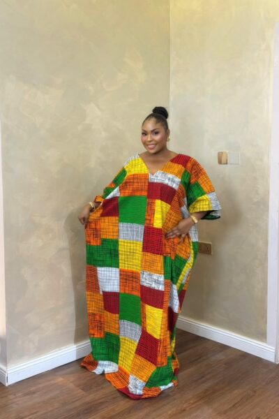 Long Bubu Dress | Vibrant African Print Maxi Dress