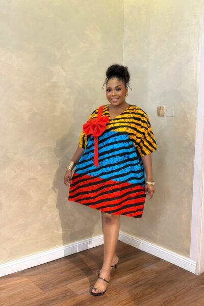 Short Eko Bubu | Vibrant African Print Dress