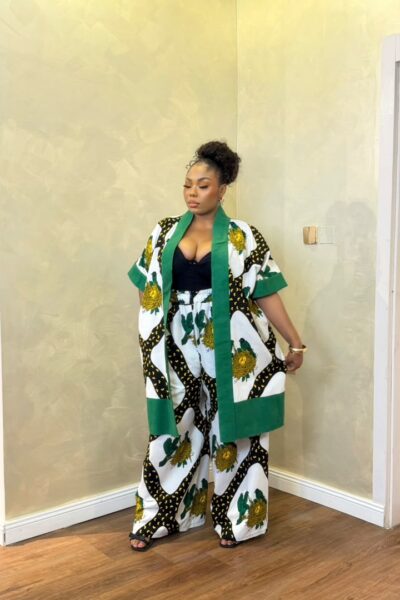 Ankara Kimono Pant Set | African Print Two-Piece Outfit